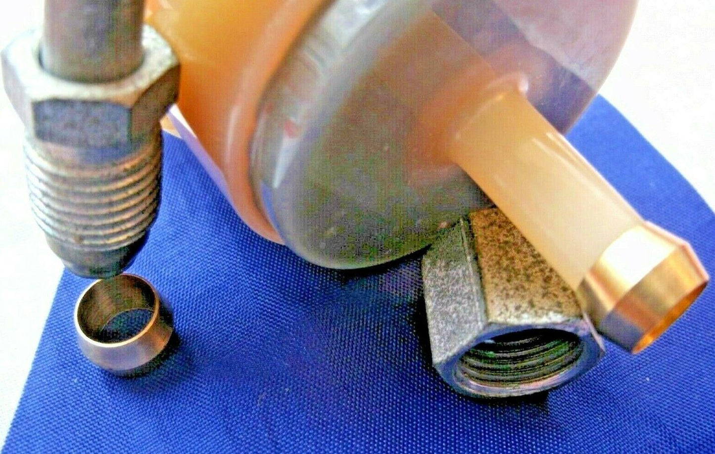 NEW ROVER P6 3500 3500s V8 Carburettor 3 Olives For feed lines on Fuel Filter.