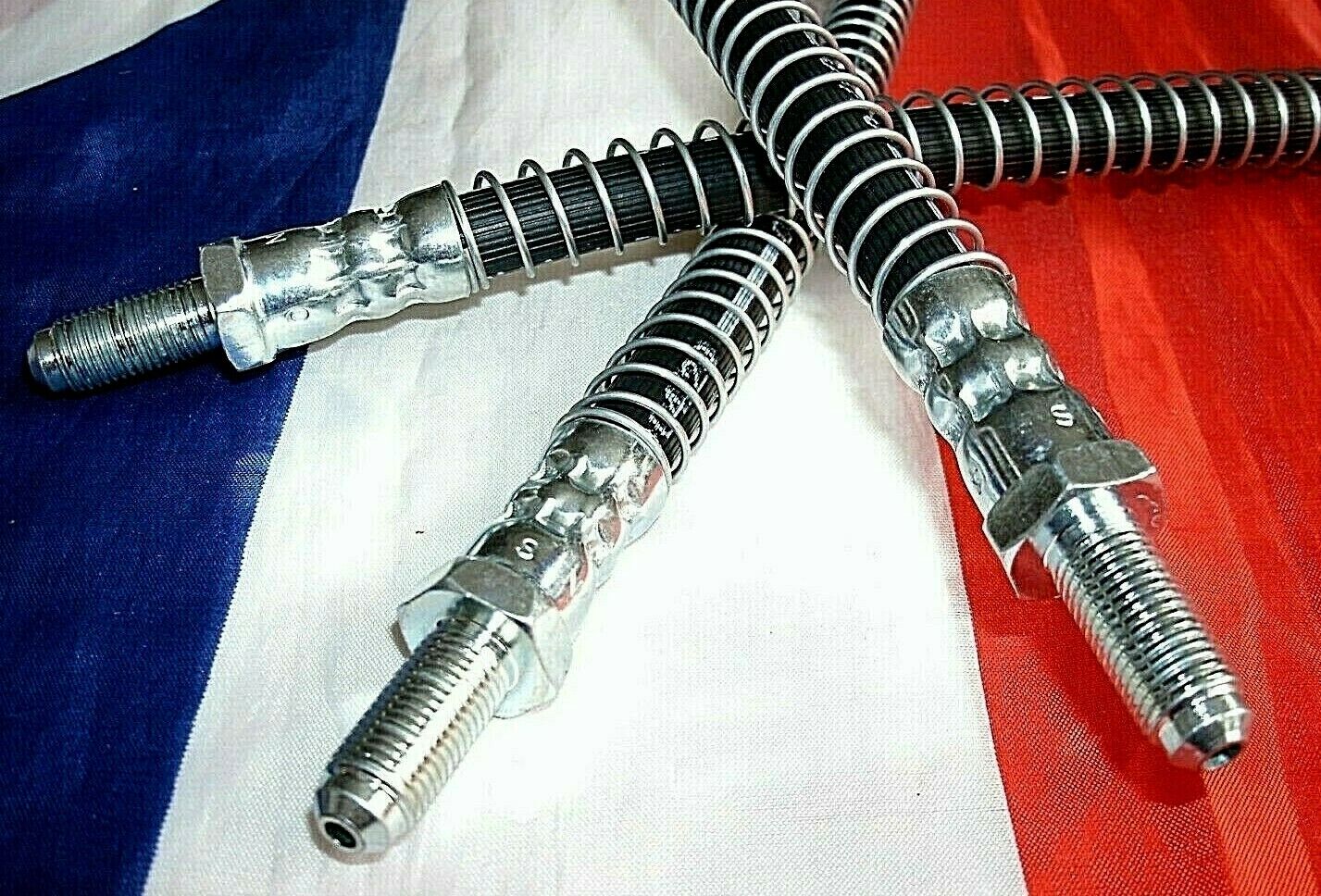 PANTHER KALLISTA GUARDED UPGRADE RUBBER BRAKE HOSE SET 0F 3 FRONT & REAR