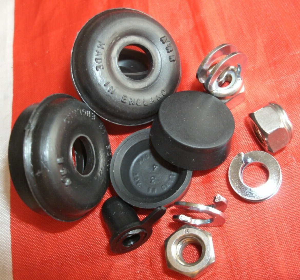 Rover P4 Rear Brake Cylinder Service set Rubber Seals Lock nut & Special Washers