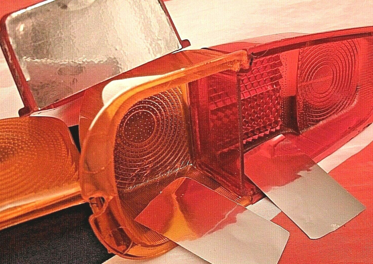 New Pair Rover P4 Rear Lamp Len Blank Reflector fits to stop & tail lamp