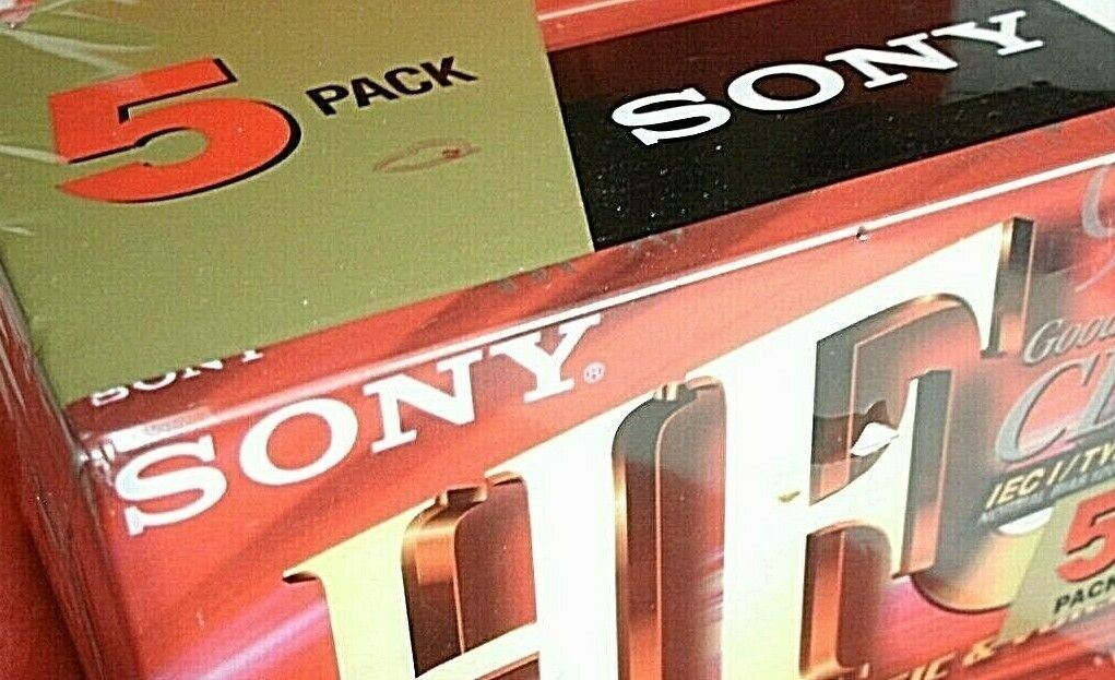 NEW Sony HF-90 Ferric Blank Cassette Tapes Total 8 NEW SEALED for Music & Voice