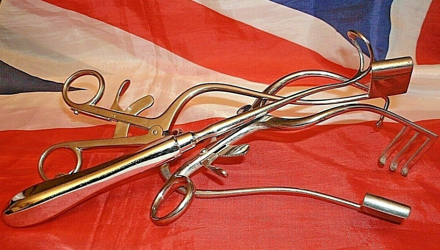 One Vintage Dental Examination Tool Stainless steel Complete Working 10/1973