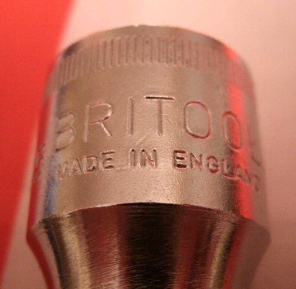 One New Old Stock 1/2 Drive Britool Socket 1/4 BS-3/16 W Classic Vintage Vectren