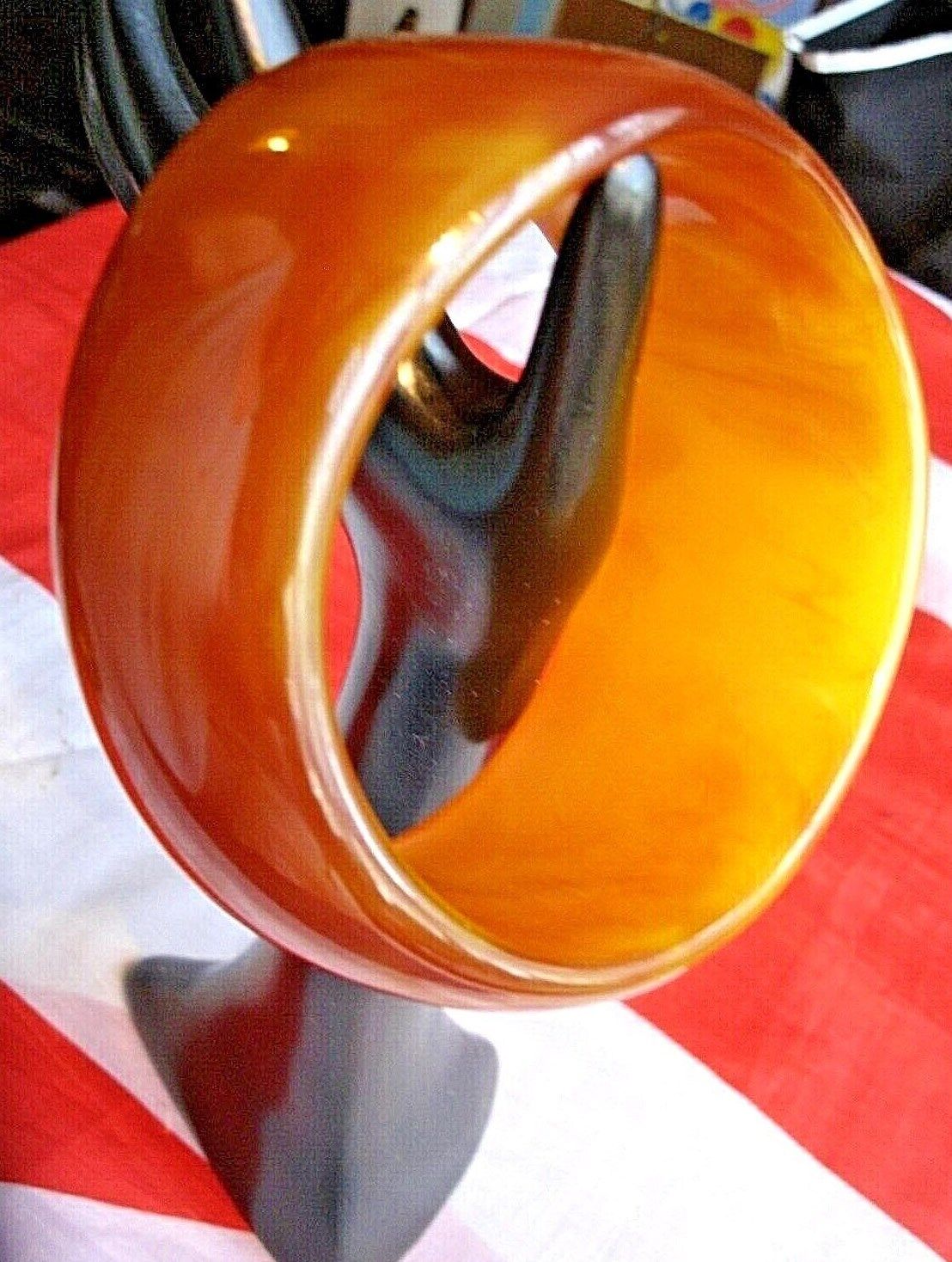 One Beautiful Vintage Bakelite Bangle In A Lovely Butterscotch Colour Very Nice