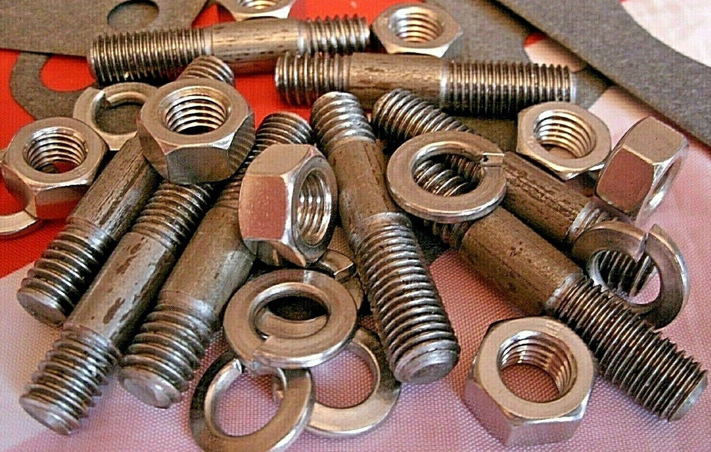 Land Rover FC Carburettors Mount Kit for manifold Studs Nuts Springs Washers