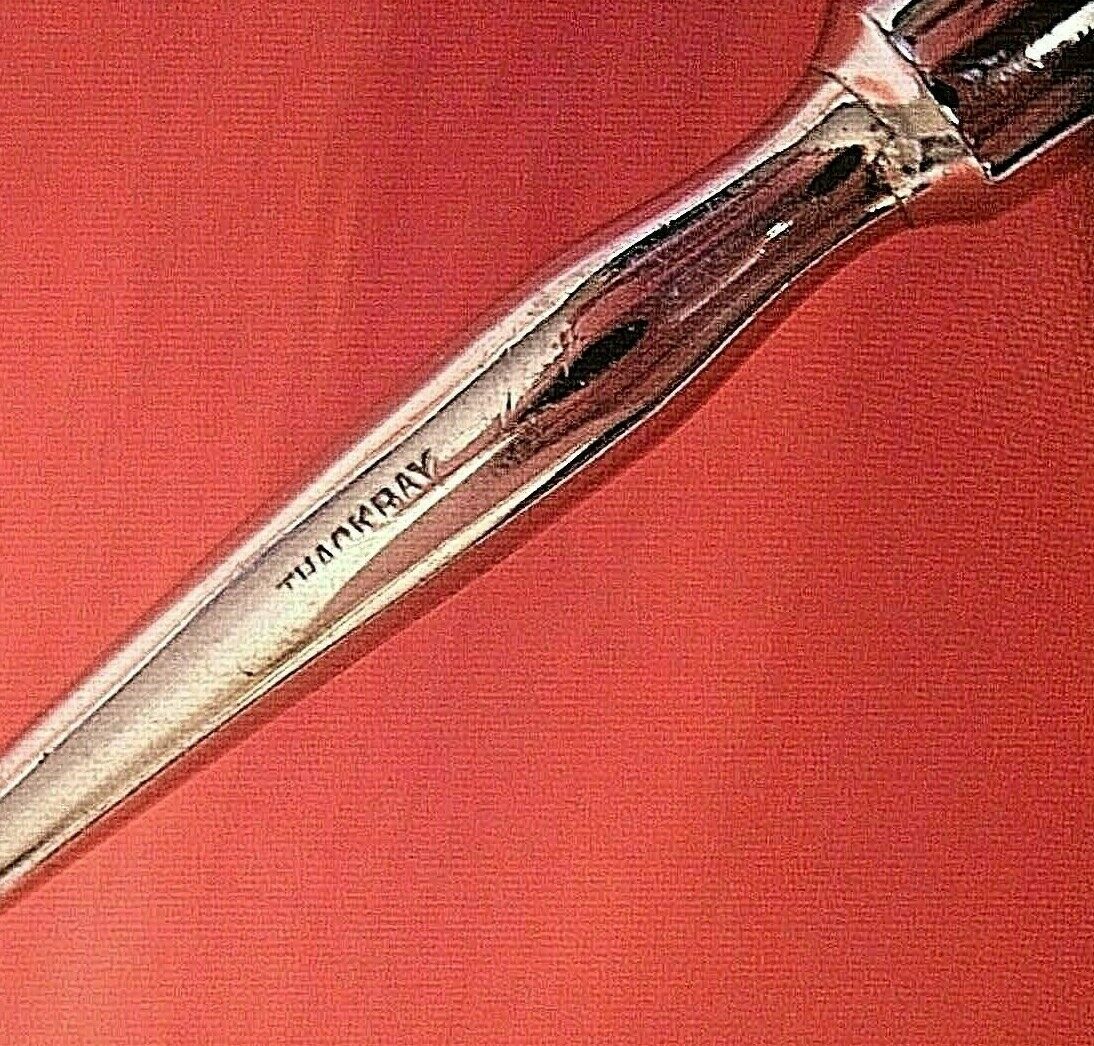 One Used Vintage Dental Examination Tool Stainless steel 9.1/4" long