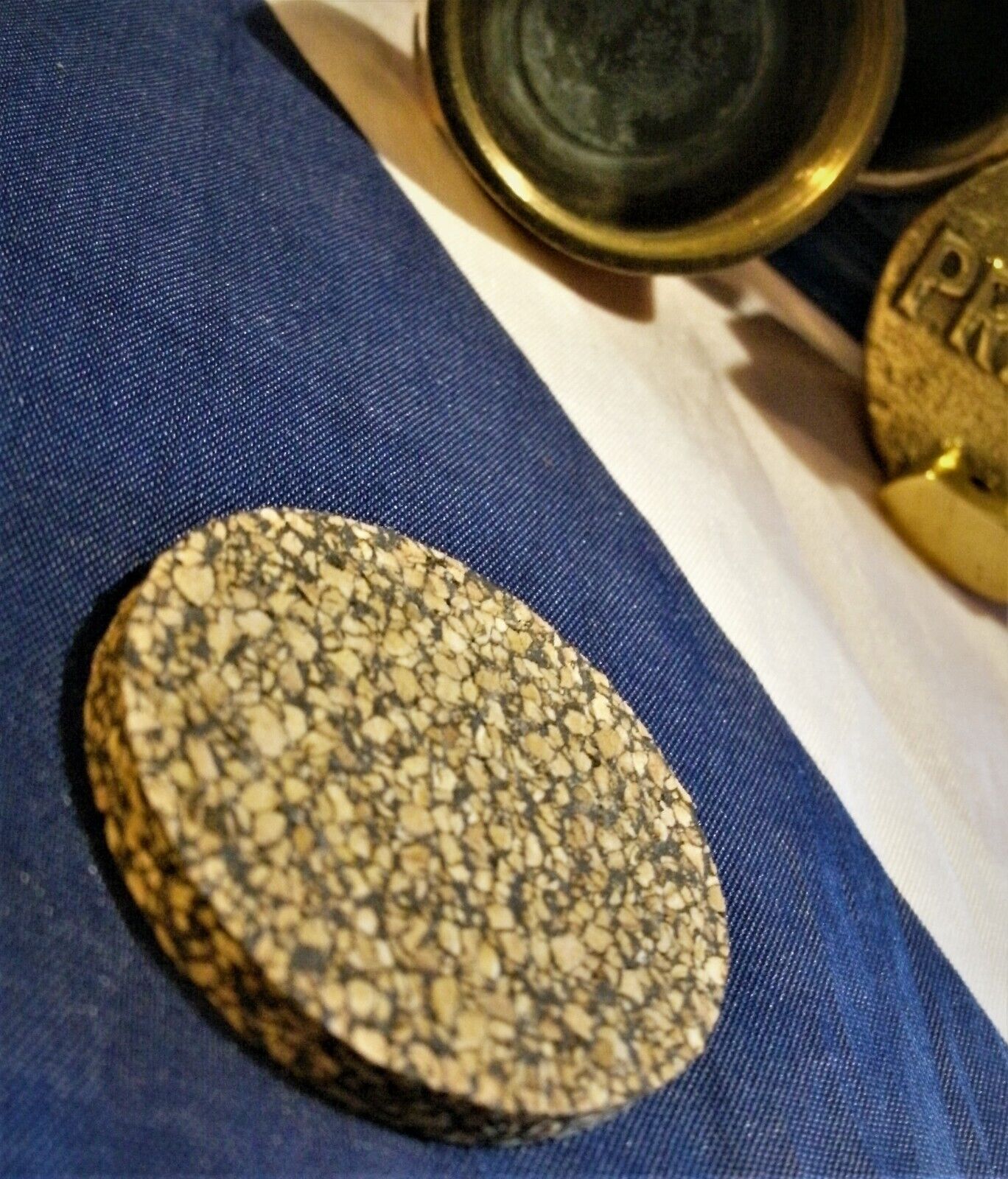 1 NEW 4 M THICK CORK SEAL FOR THE LIDS USED ON THE 2 GALLON VINTAGE PETROL CANS