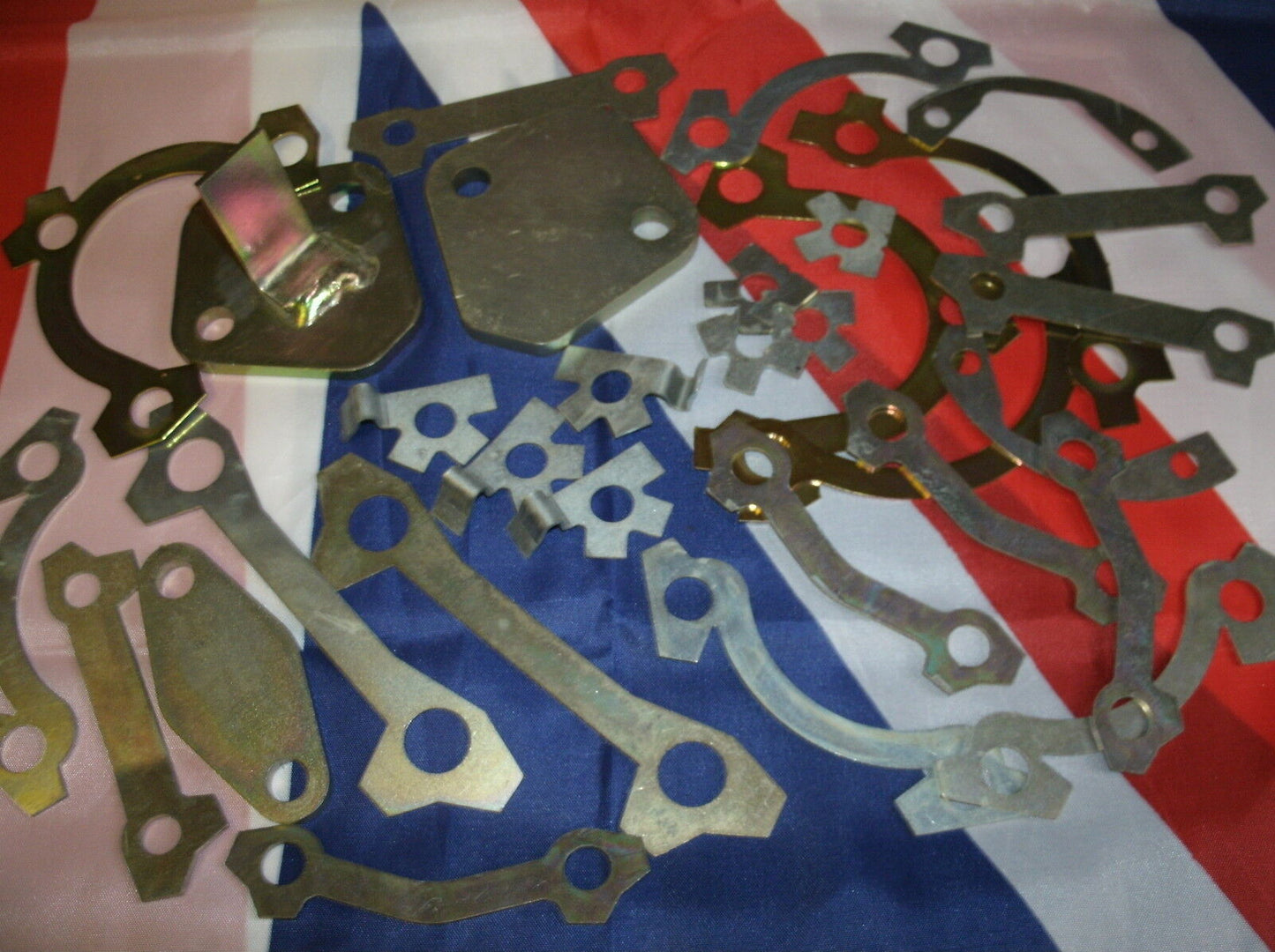 FORD LOTUS CORTINA MK 1 PAIR LOWER BOTTOM STEERING JOINT LEG STRUT LOCK TABS KIT