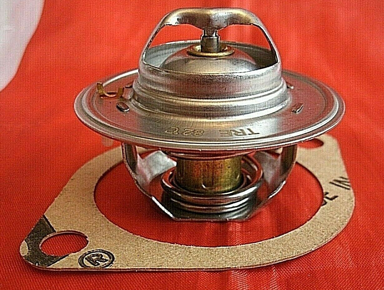 One New Triumph 3 Litre V8 Stag 82% Thermostat & Improved Quilty 1/16" Gasket.