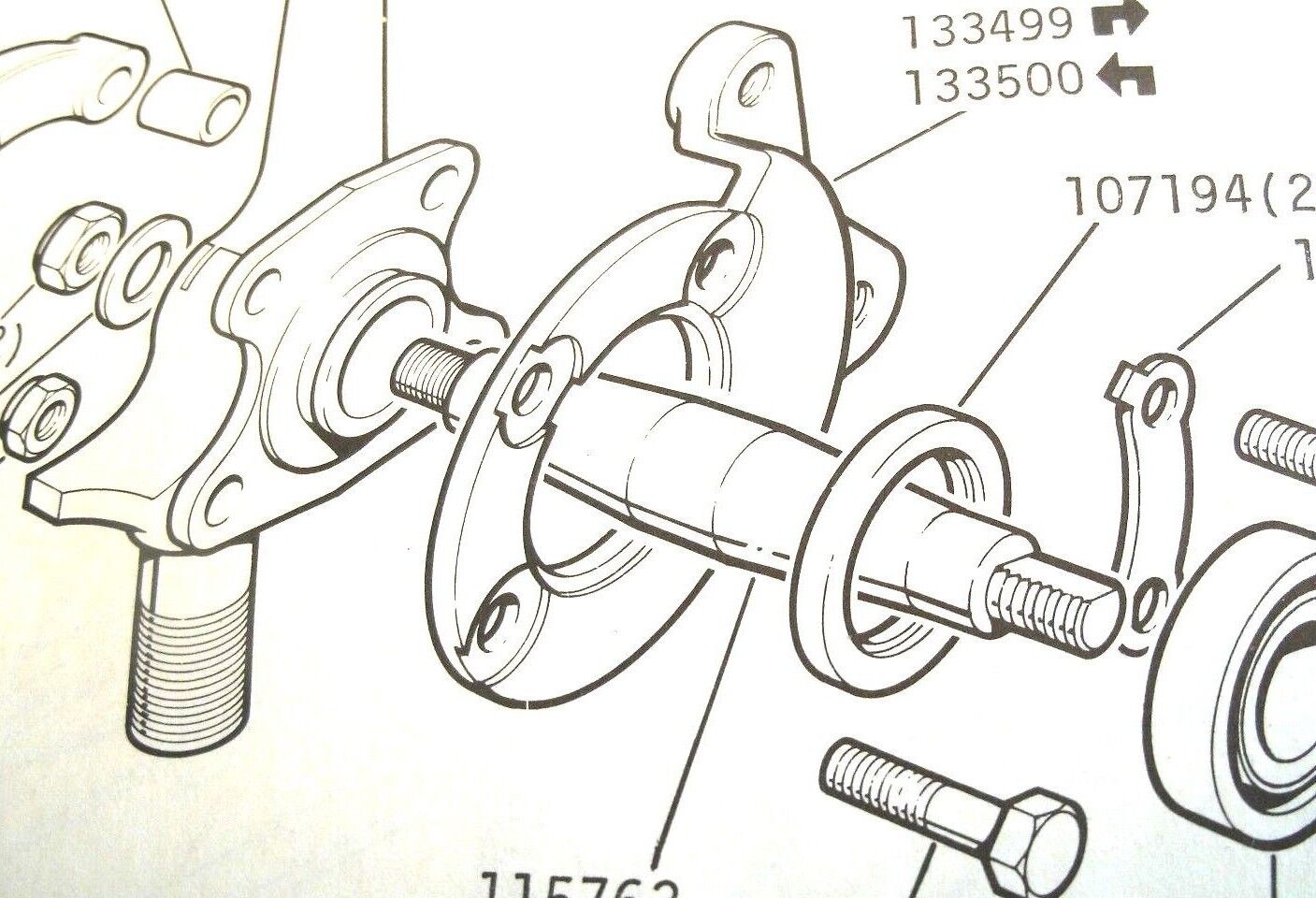 Triumph TR4a TR5 & TR6 One Only Front Brake Hub Lock Tab.