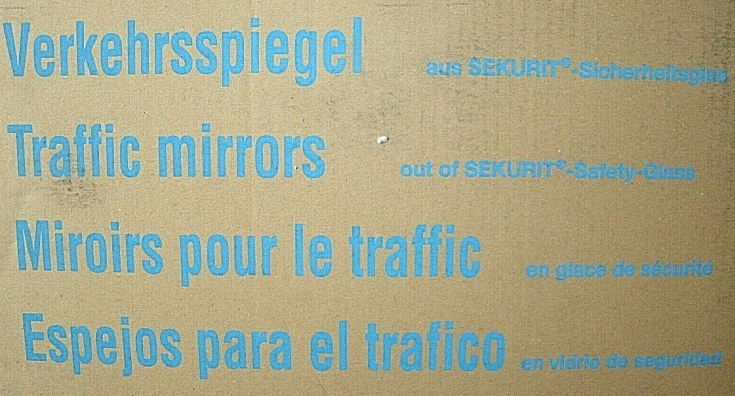 Moravia Sekurit Safely glass Traffic Mirror 600M x 800M With Red & White Border