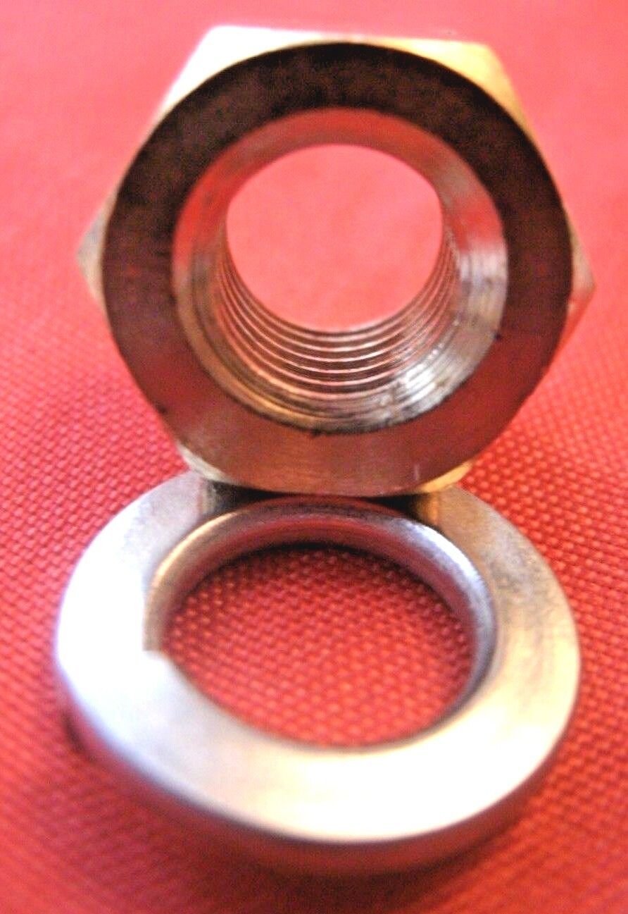 NEW ROVER P6B V8 1967 to 1977 SET OF 6 BRASS EXHAUST MANIFOLD NUT & WASHER KIT.