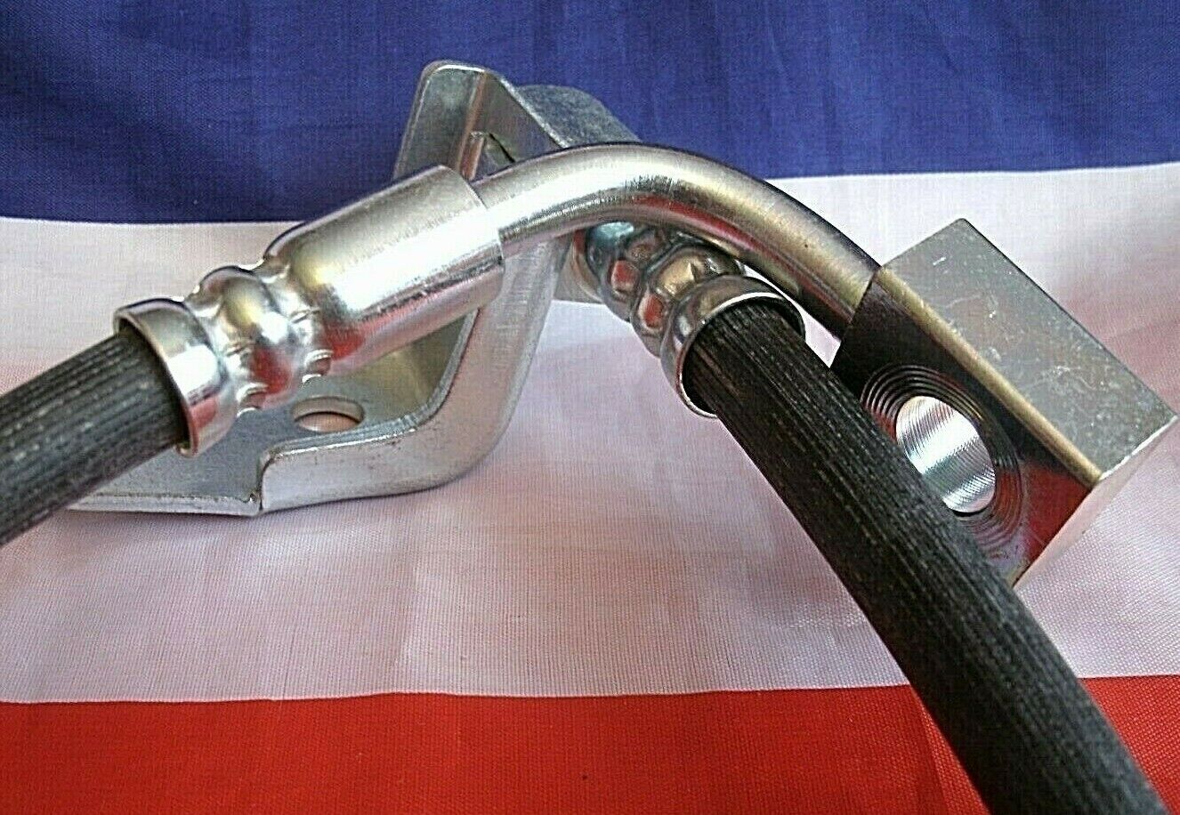 One New Chrysler Neor Rear Left Hand Brake Flexi Hose With Fittings Made In UK
