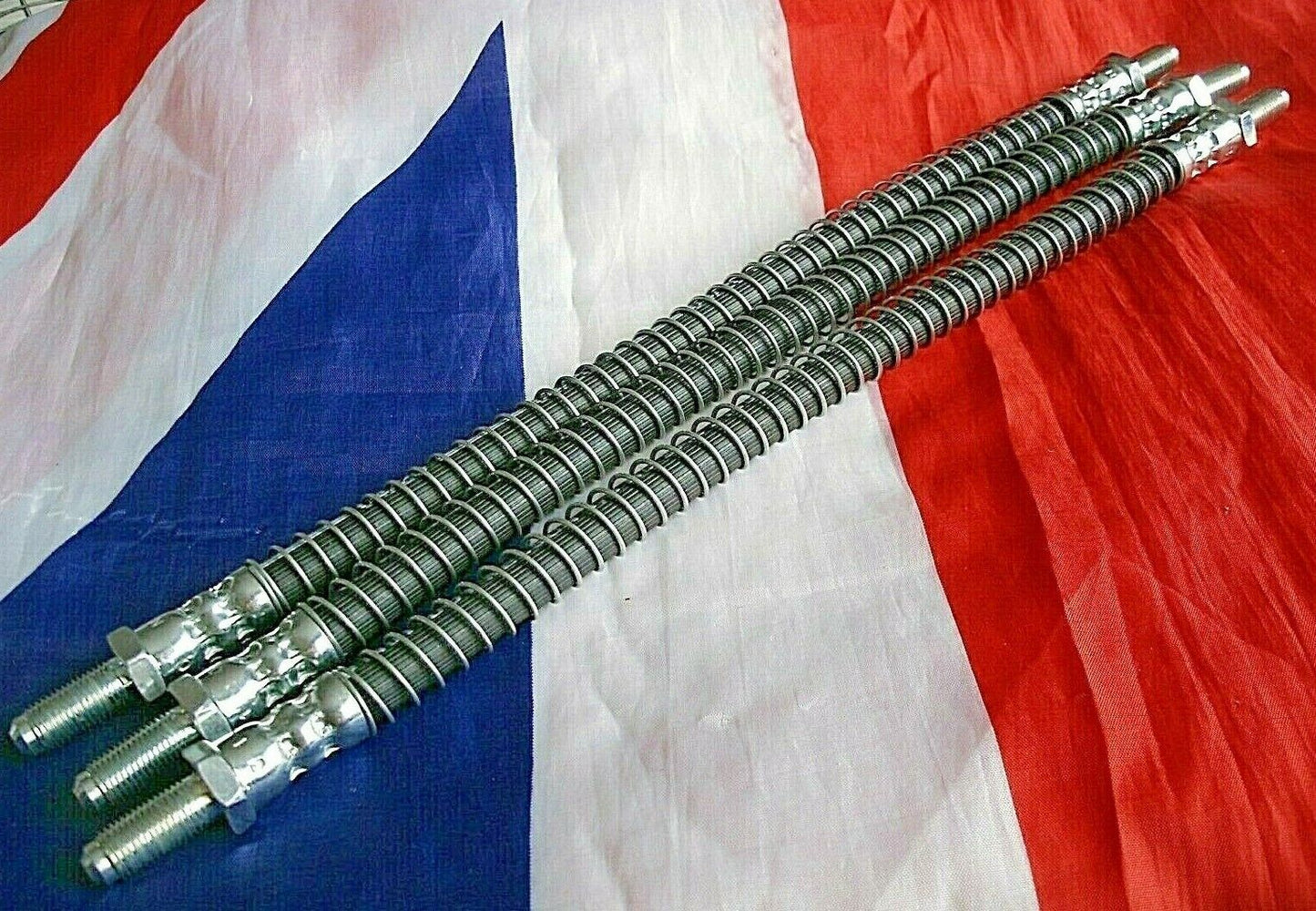 PANTHER KALLISTA GUARDED UPGRADE RUBBER BRAKE HOSE SET 0F 3 FRONT & REAR
