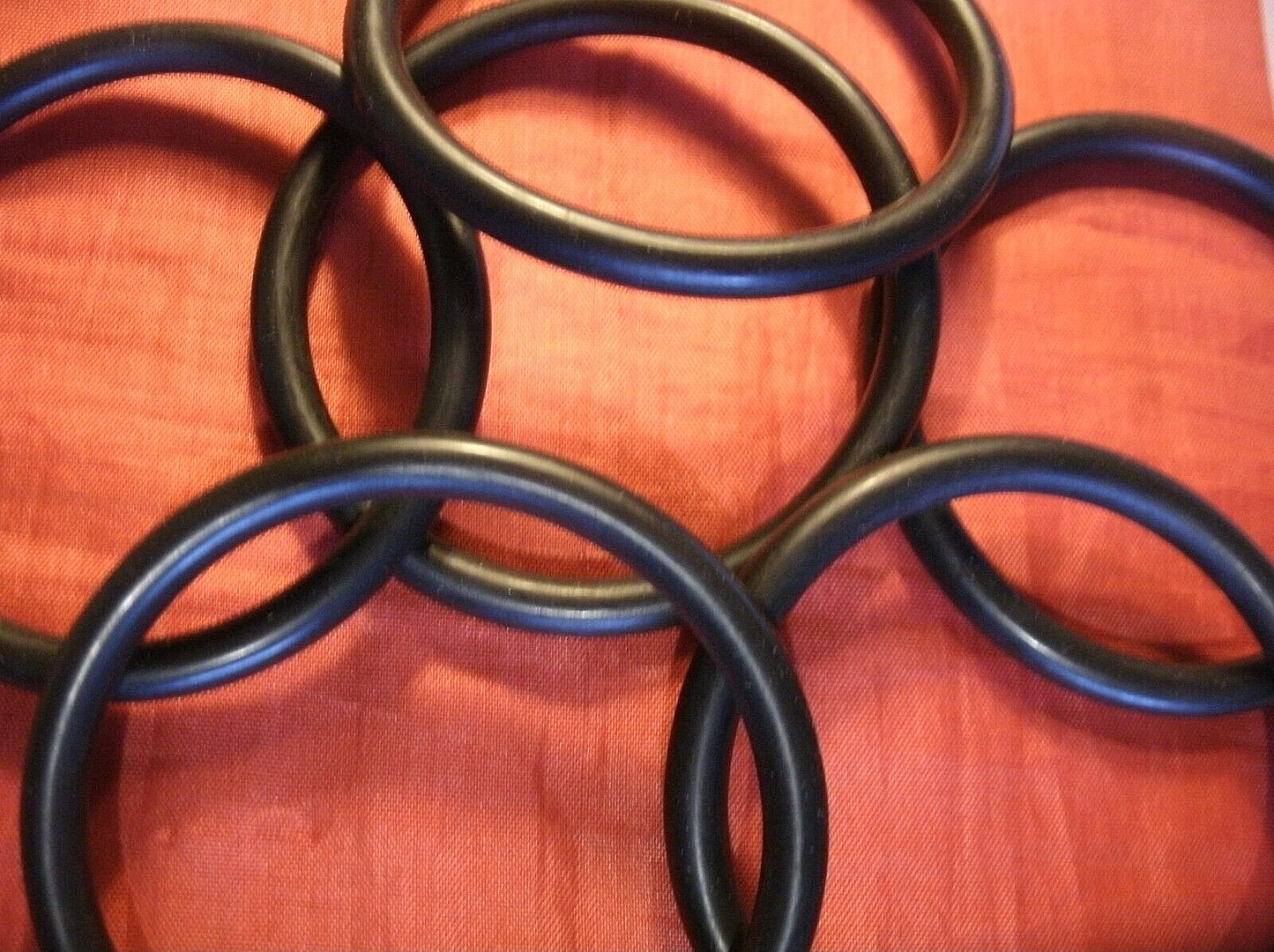 Set 6 of Carburettor Spacer O-rings E Type 420G Mk 10 Jaguar Triple carburettor