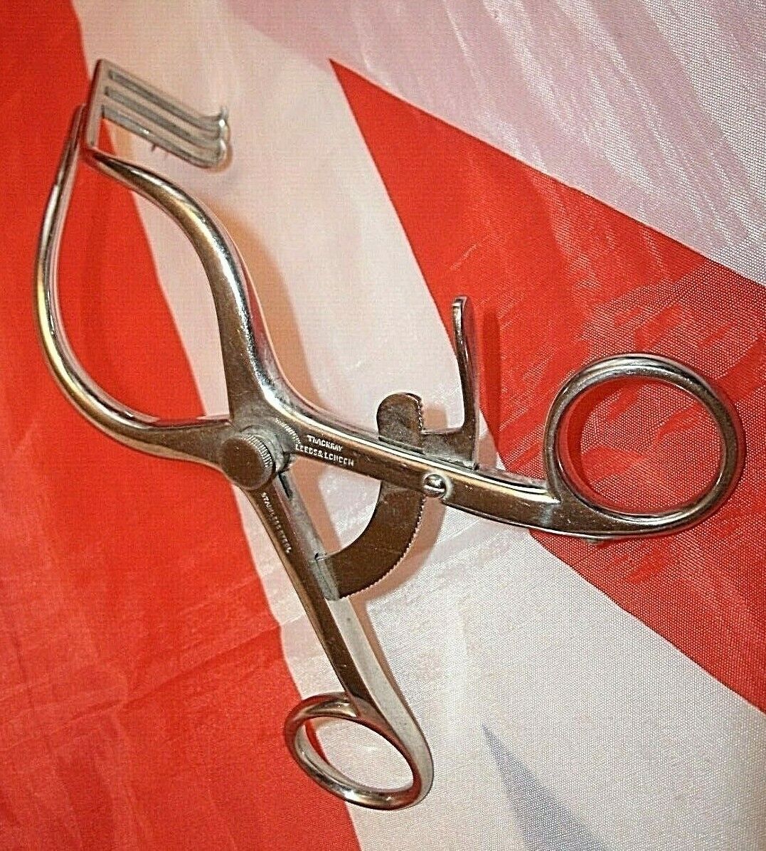 One Vintage Dental Examination Tool Stainless steel Complete Working 10/1973