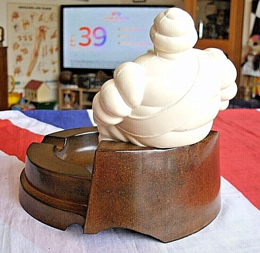 One Vintage Art Deco Bakerlite Michelin Man Ashtray Very Clean & Collectable