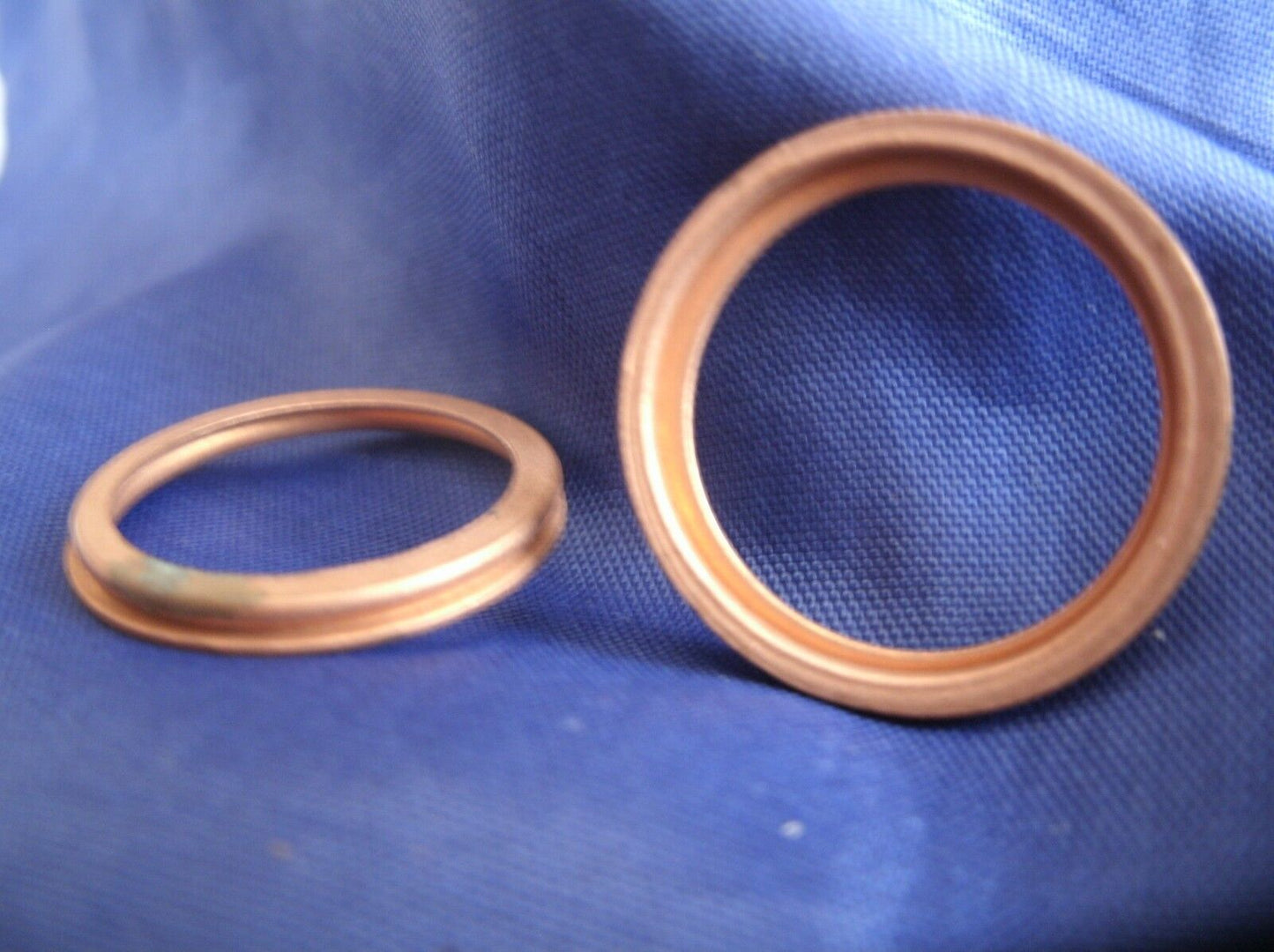 NEW ROVER P4 95,100 & 110 Cylinder Head Oil Feed Pipe Copper Sealing Washers