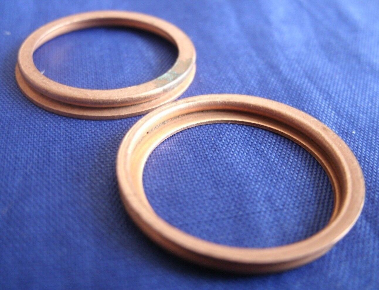 NEW ROVER P5 3 Litre Mk 1,2 3 Cylinder Head Oil Feed Pipe Copper Sealing Washers