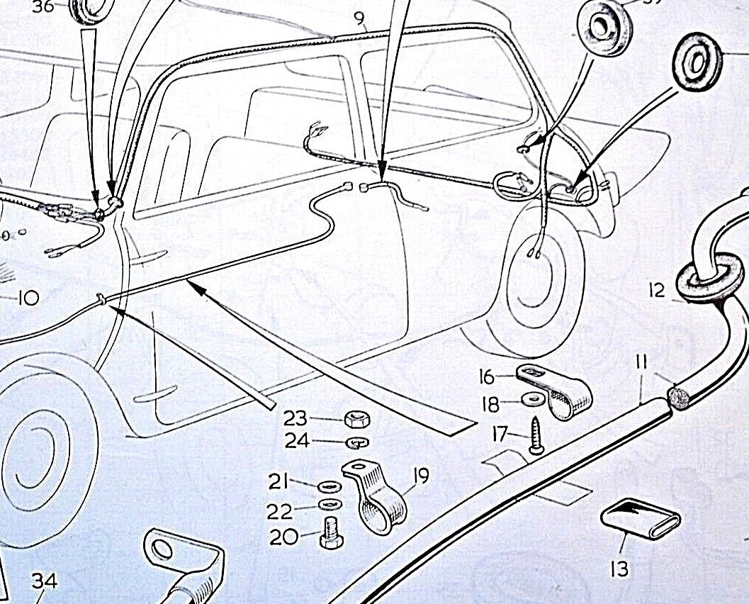 New Classic Mini Copper S Wiring Loom Rubber Insulating Sleve Cover Protector