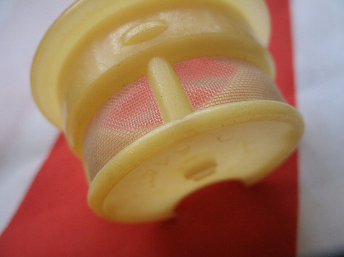 AUSTIN MORRIS TRIUMPH  NEW OLD STOCK STEEL BRAKE FLUID SUPPLY TANK FILTER.