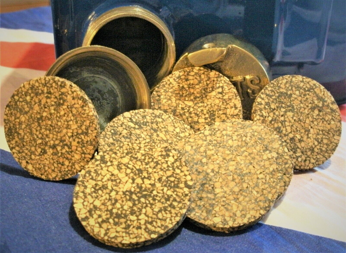 1 NEW 4 M THICK CORK SEAL FOR THE LIDS USED ON THE 2 GALLON VINTAGE PETROL CANS