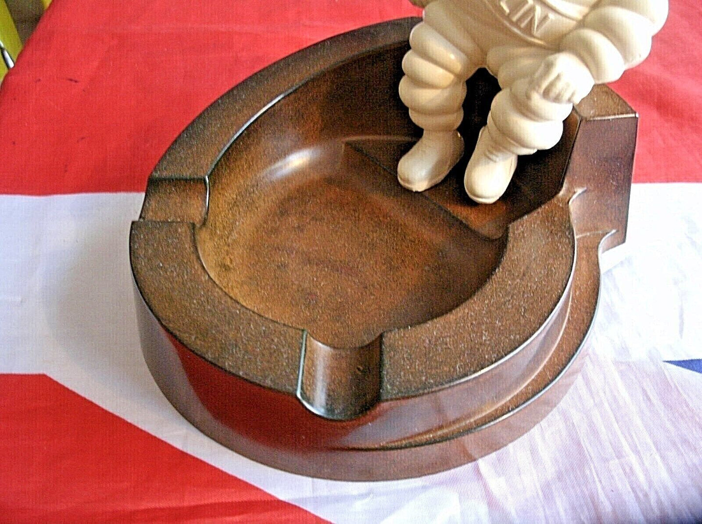 One Vintage Art Deco Bakerlite Michelin Man Ashtray Very Clean & Collectable