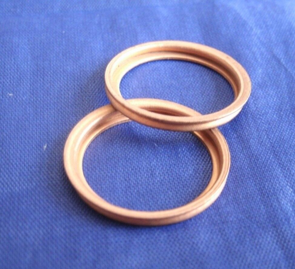 NEW ROVER P5 3 Litre Mk 1,2 3 Cylinder Head Oil Feed Pipe Copper Sealing Washers