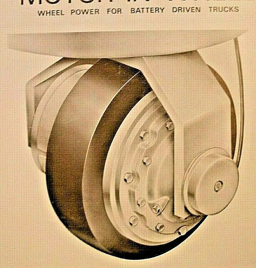 1 used CAV Motor in wheel Leaflet Pamphlet colour technica data 4 sides TYPES 3
