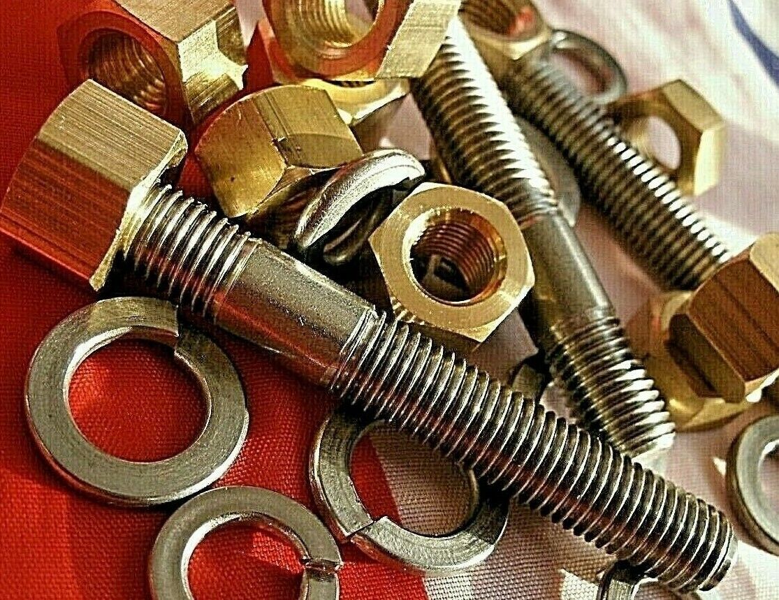 Land Rover 1.6 & 2.0 4 Cylinder Exhaust Manifold fitting kit Brass & Stainless