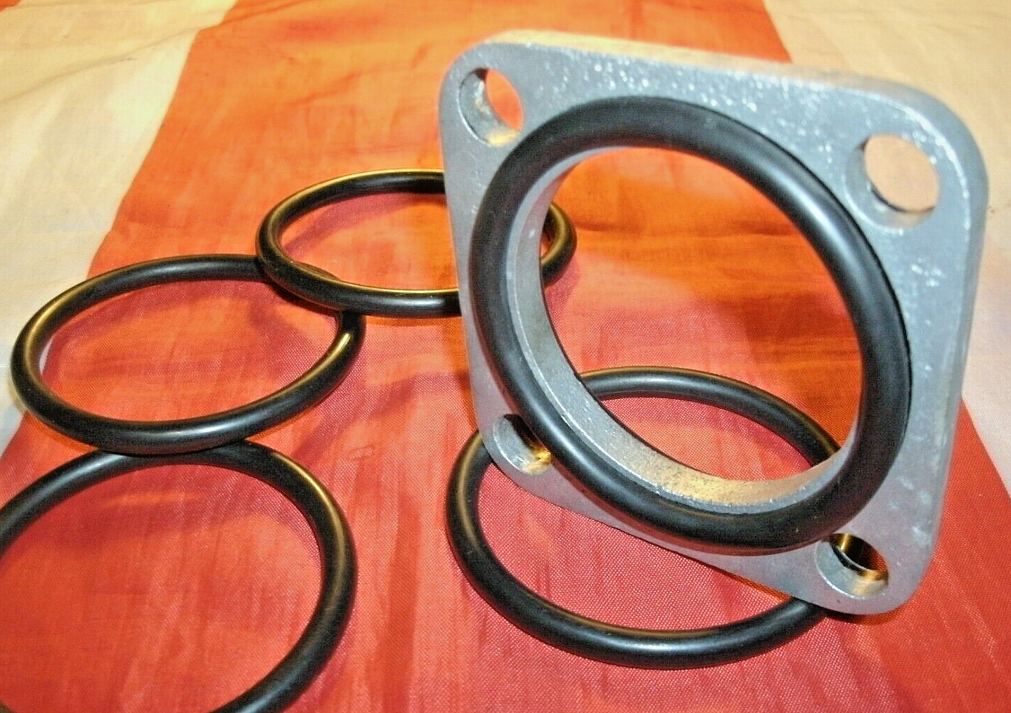 Set 6 of Carburettor Spacer O-rings E Type 420G Mk 10 Jaguar Triple carburettor