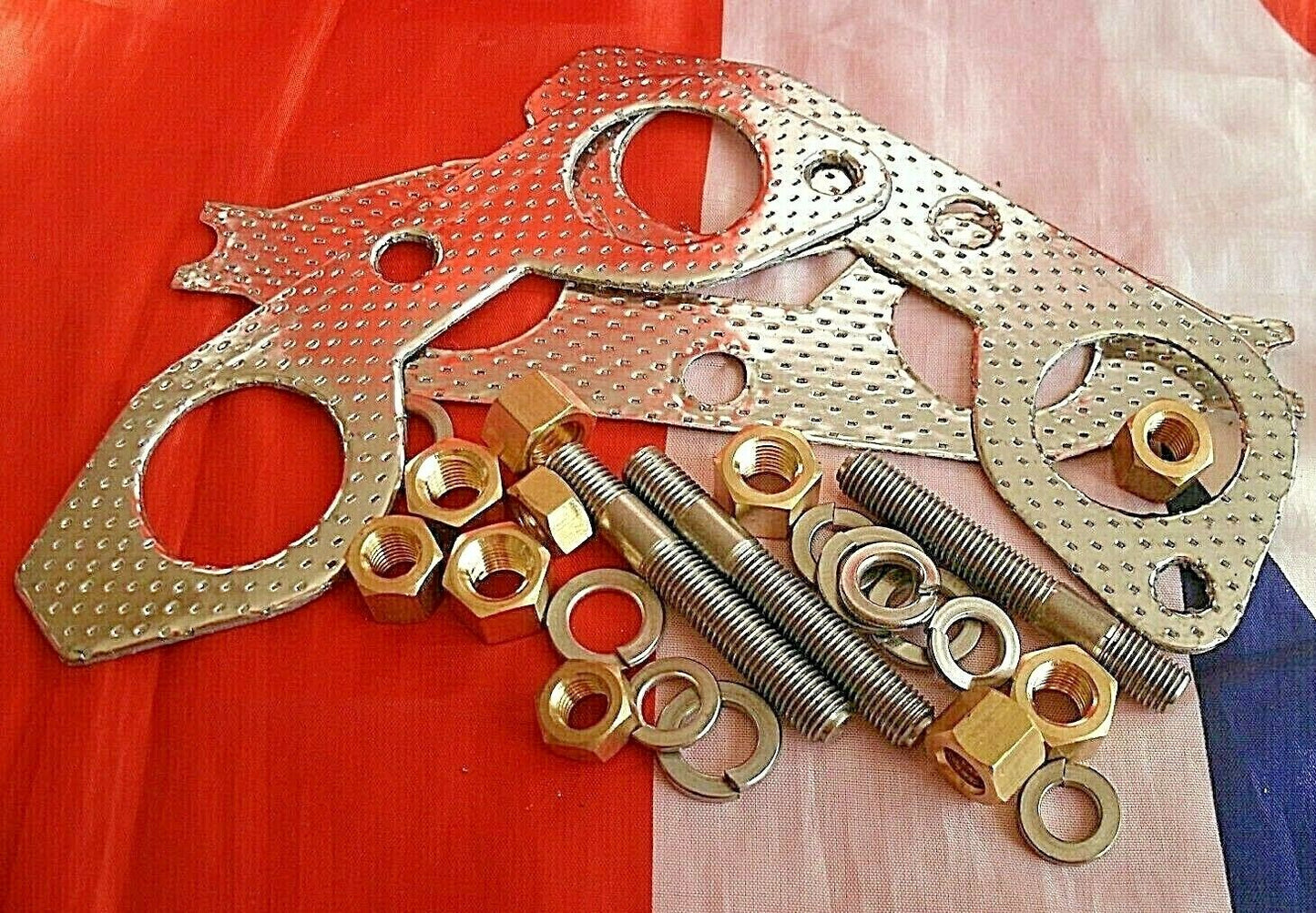 Land Rover 2.6 Petrol 6 Cylinder Exhaust Manifold Fitting Kit Brass & Stainless