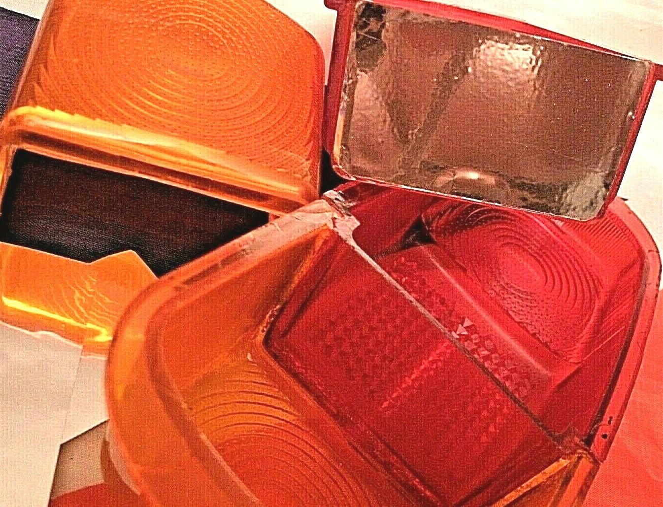 New Pair Rover P4 Rear Lamp Len Blank Reflector fits to stop & tail lamp