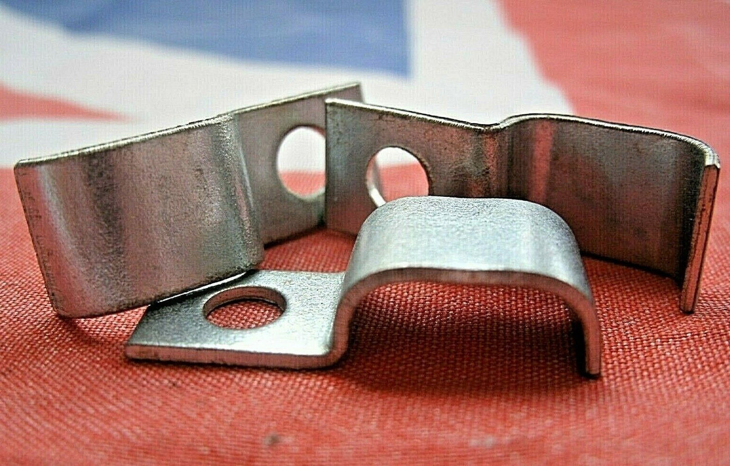 6 New 3/16 Twin Metal Brake Pipe Fitting Clips Clamps Steel With Plated finish