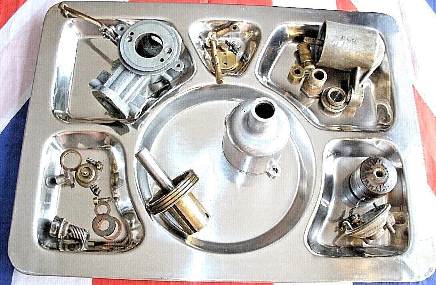 NEW Parts Tray 4 Storage Organizer Professional Use In Stainless Steel 300x400.