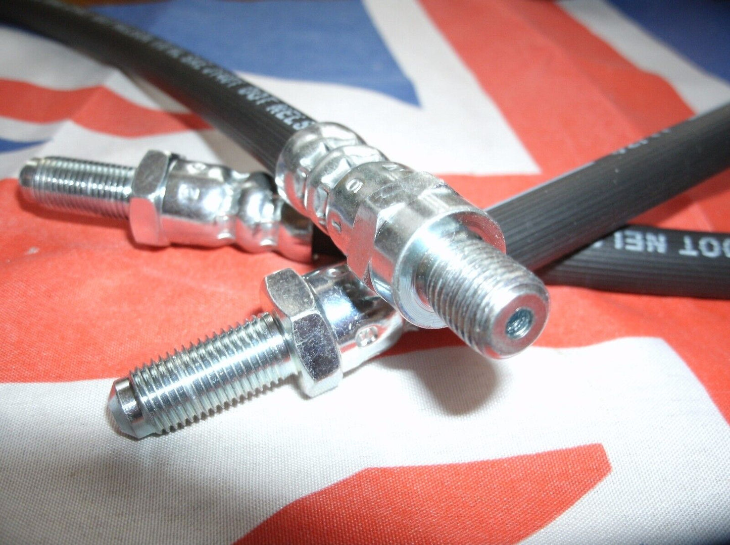 FORD ESCORT MK2 RUBBER BRAKE HOSE KIT MM KIT SET OF 3 FRONT/REAR TOTAL 3 HOSES