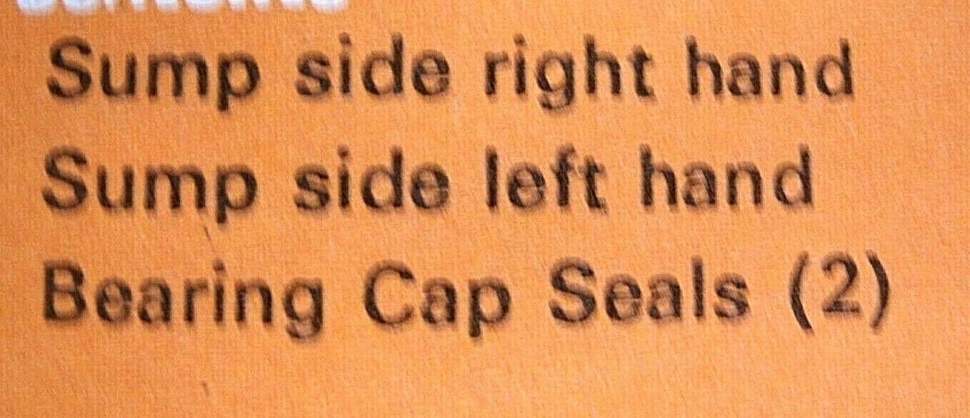 NOS Sump Gasket set Hillman Hunter Comma 1500,2000,2500 1971 ON