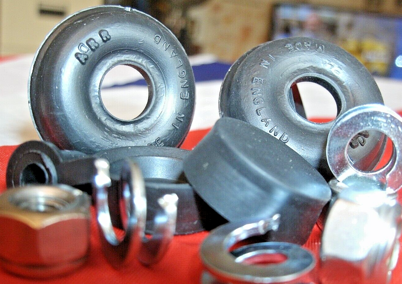 Rover P4 Rear Brake Cylinder Service set Rubber Seals Lock nut & Special Washers