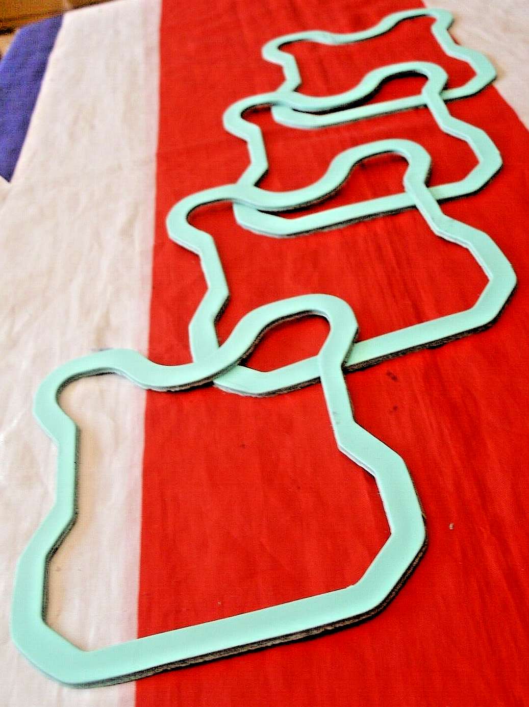 One New Set Of 4 Rover SD1 VM Diesel 2.4 Cam Covers Rocker Coves gaskets