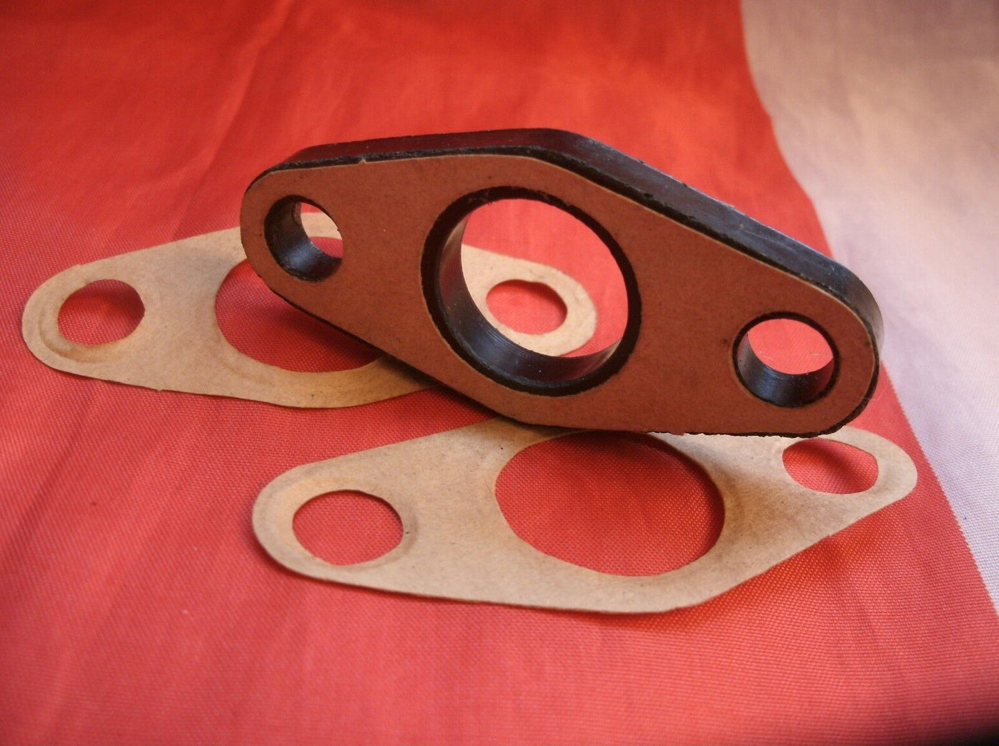 Ford Pinto SOHC 1.6 & 2.0 Petrol Pump Spacer Block REPAIR Gaskets One Pair
