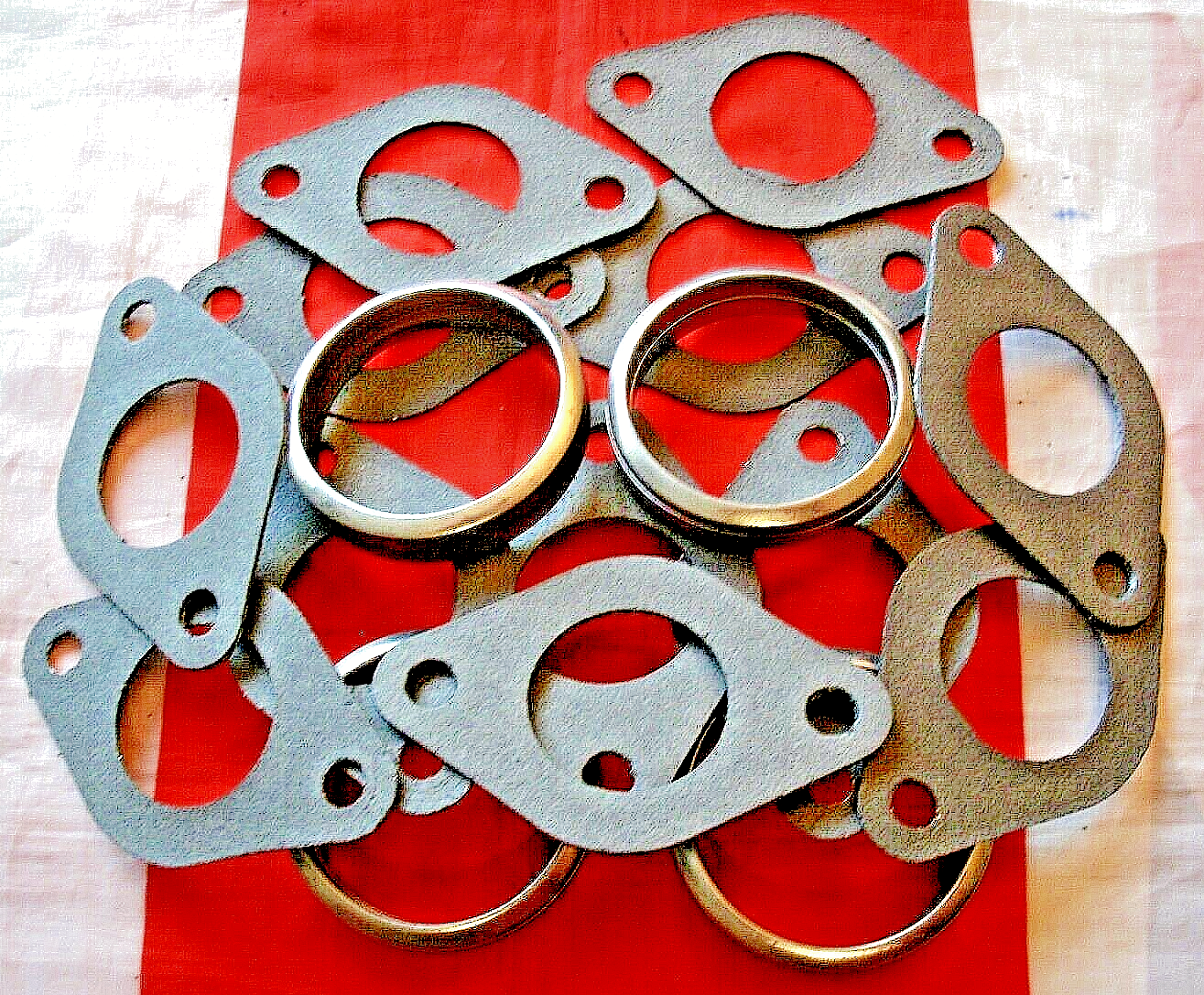 Jaguar E Type V12 Complect Set of Gaskets & Oliver For The Exhaust Manifolds