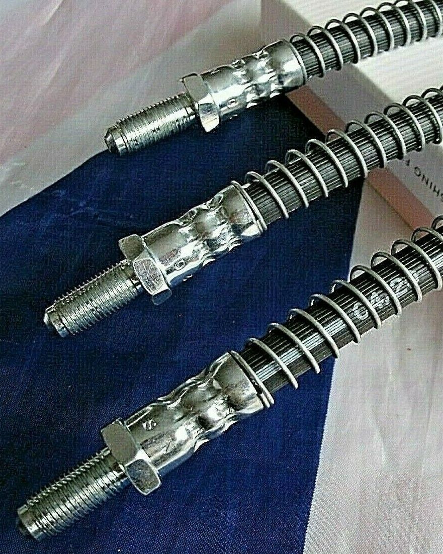 PANTHER KALLISTA GUARDED UPGRADE RUBBER BRAKE HOSE SET 0F 3 FRONT & REAR