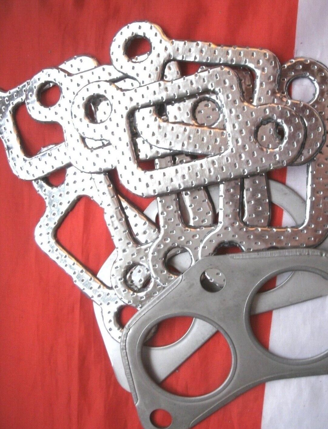 LAND ROVER V8 Classic Range Rover One Full Exhaust Manifold Gasket Set 10 Items