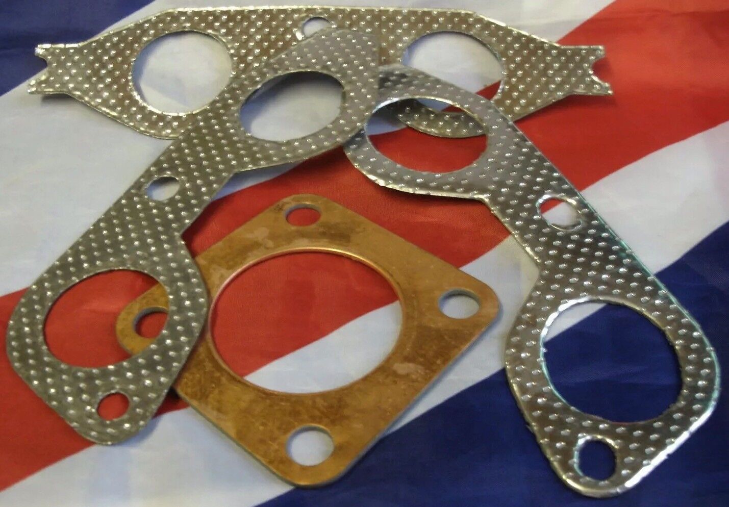 LAND ROVER SERIES 1 2 & 3 SET OF TOP QUALITY EXHAUST MANIFOLD GASKETs 1950s ON.