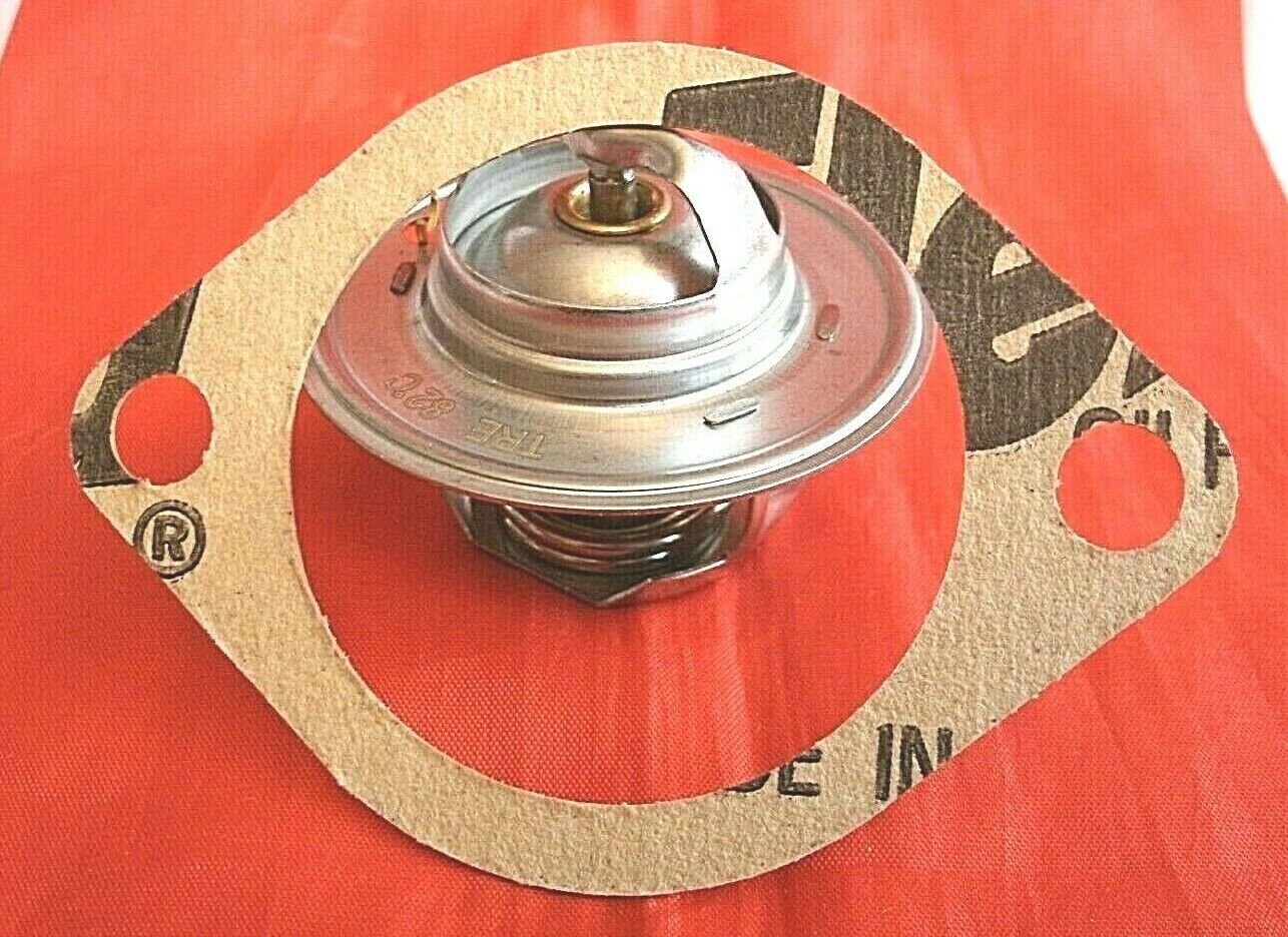 One New Triumph 3 Litre V8 Stag 82% Thermostat & Improved Quilty 1/16" Gasket.
