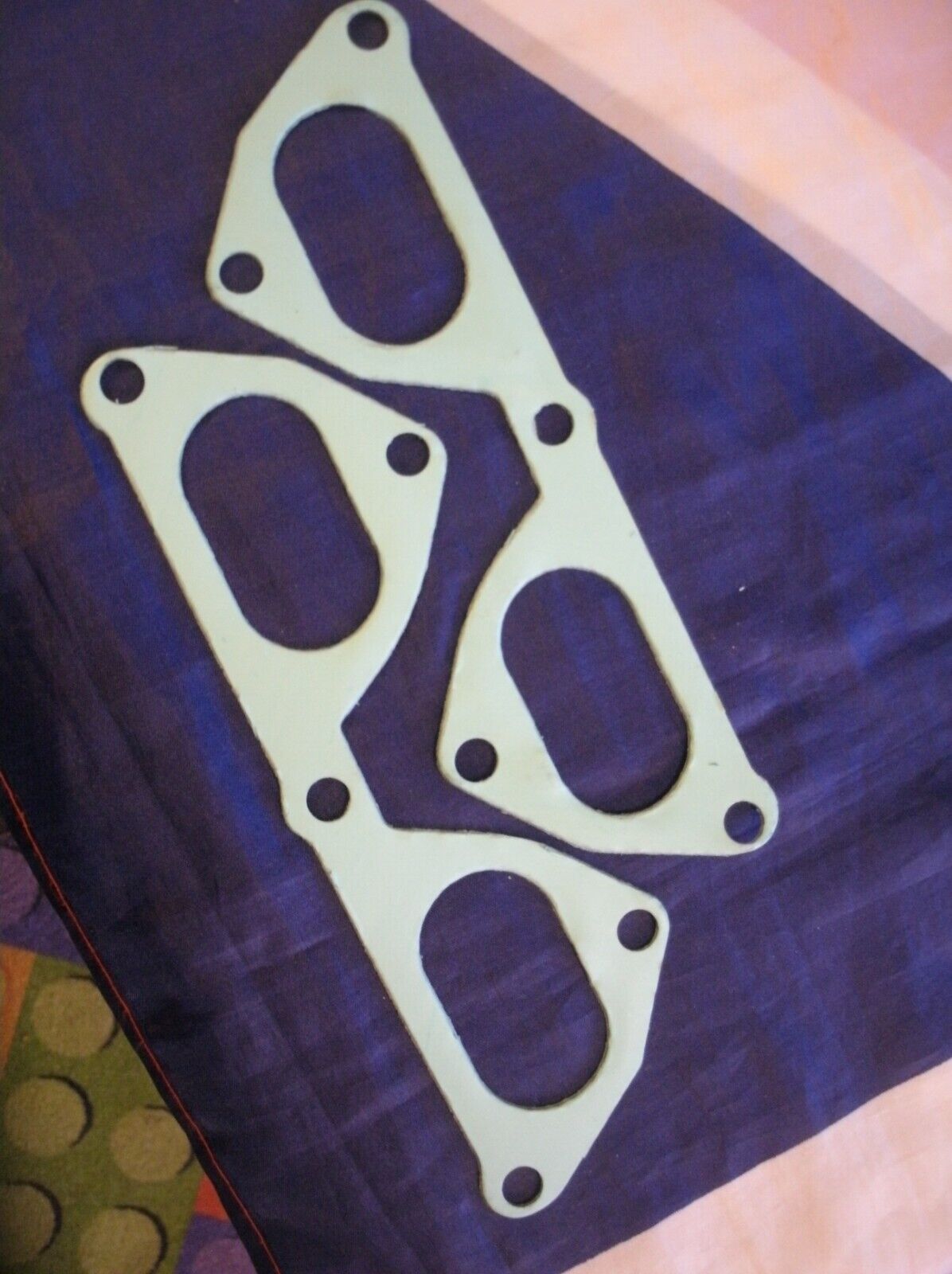 1 PAIR FORD ESCORT MK1 BDA RS 1600 UPRATED BIG BORE 1mm INLET MANIFOLD GASKETS.