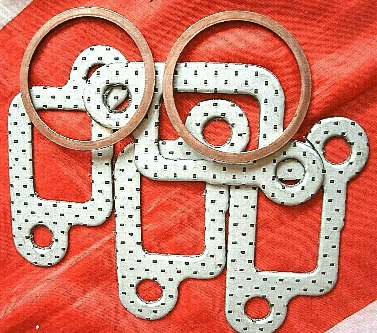 NEW ROVER SD1 V8 VITESSE VDP AUTO V8S EXHAUST MANIFOLD to DOWNPIPE SEALING RINGs