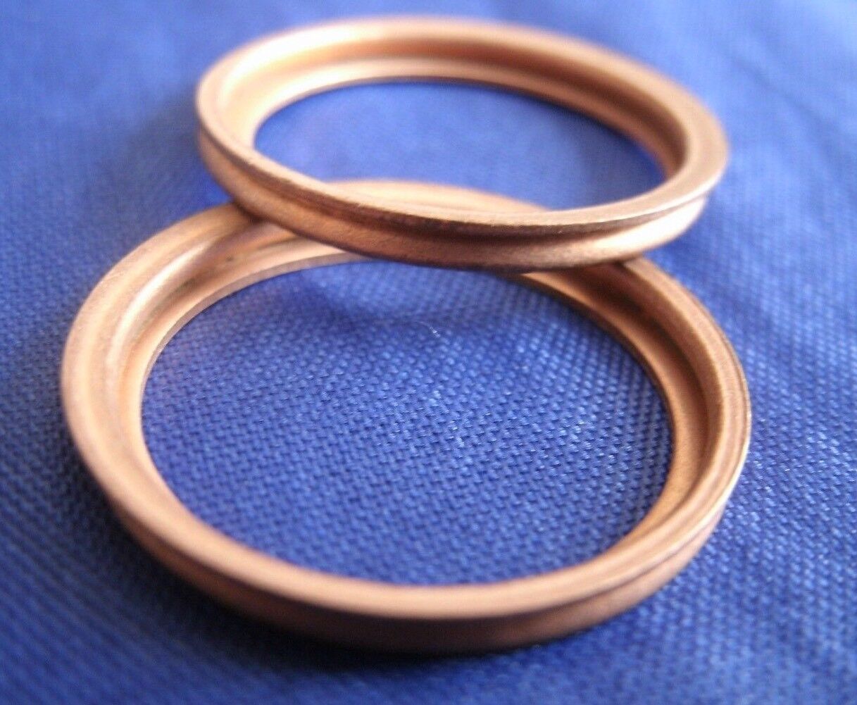 NEW ROVER P5 3 Litre Mk 1,2 3 Cylinder Head Oil Feed Pipe Copper Sealing Washers