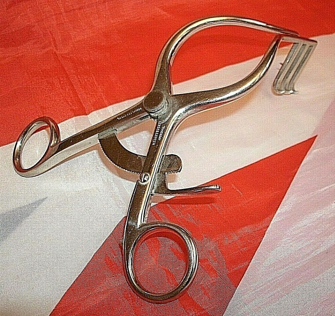 One Vintage Dental Examination Tool Stainless steel Complete Working 10/1973