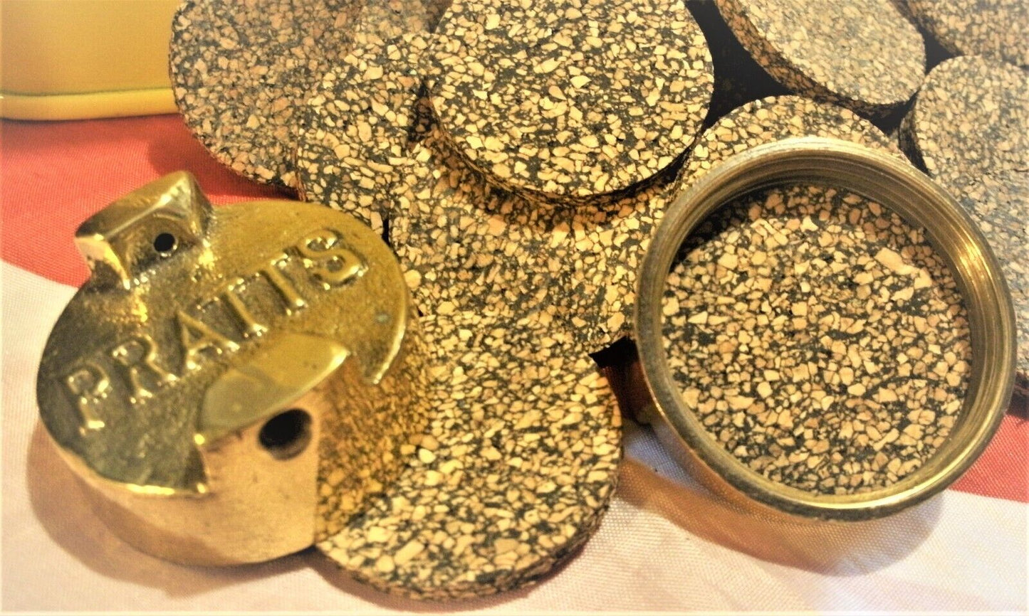 1 NEW 4 M THICK CORK SEAL FOR THE LIDS USED ON THE 2 GALLON VINTAGE PETROL CANS